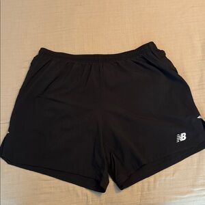 New Balance 5” brief lined Black Running Shorts